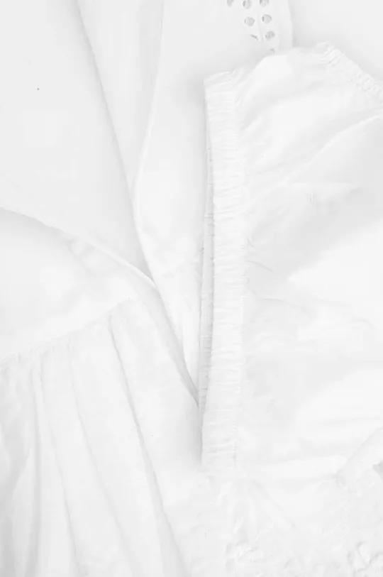biela Detské bavlnené šaty Coccodrillo