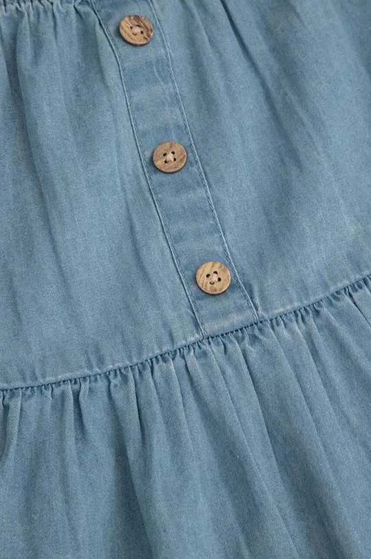 modra Otroška bombažna obleka Coccodrillo