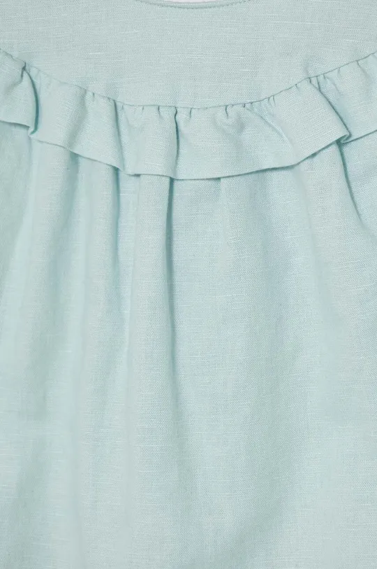 Детское льняное платье United Colors of Benetton Основной материал: 56% Лен, 44% Хлопок Подкладка: 100% Хлопок
