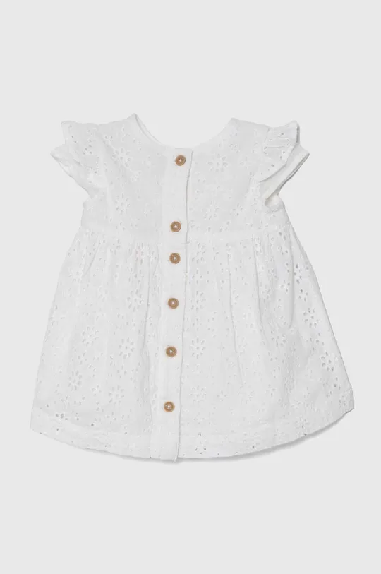 biały United Colors of Benetton sukienka bawełniana niemowlęca Dziewczęcy
