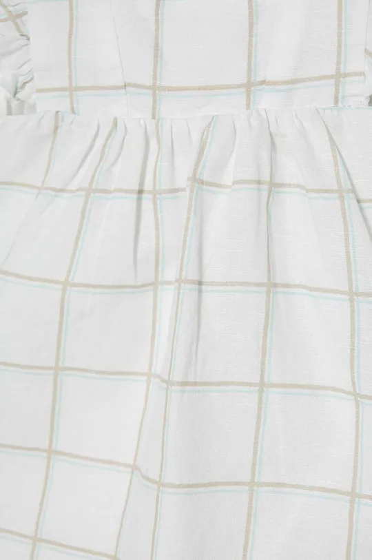 Ľanové šaty pre bábätká United Colors of Benetton Základná látka: 55 % Ľan, 45 % Bavlna Podšívka: 100 % Bavlna