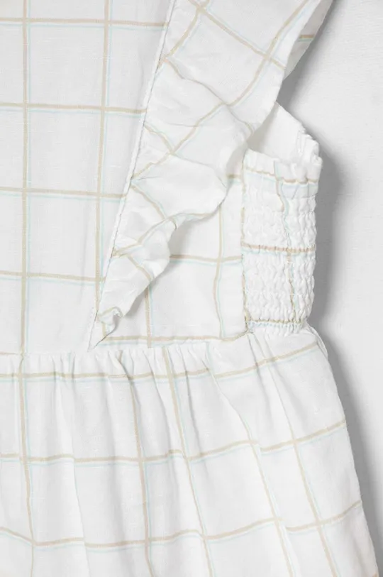 Dievčenské ľanové šaty United Colors of Benetton Základná látka: 55 % Ľan, 45 % Bavlna Podšívka: 100 % Bavlna