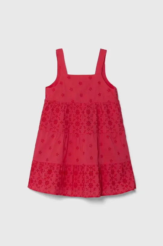 розовый Хлопковое детское платье United Colors of Benetton Для девочек