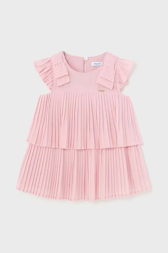 розовый Детское хлопковое платье Mayoral Для девочек
