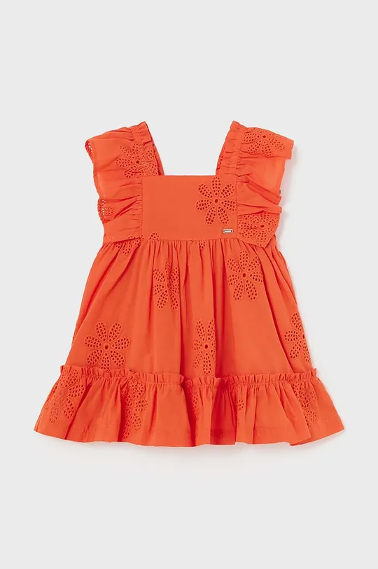 pomarańczowy Mayoral sukienka niemowlęca Dziewczęcy
