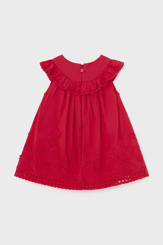 Mayoral vestito in cotone neonata rosso