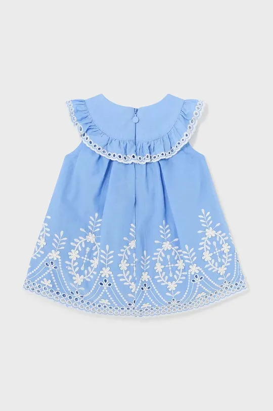 Детское хлопковое платье Mayoral голубой