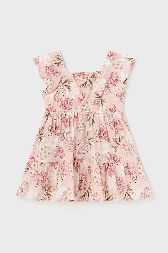 różowy Mayoral sukienka bawełniana niemowlęca Dziewczęcy