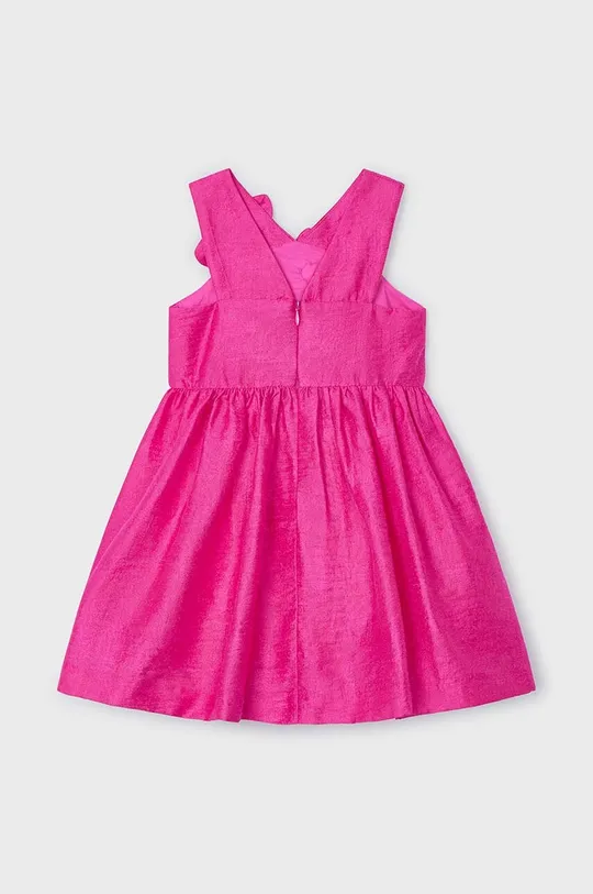 Dječja haljina s dodatkom lana Mayoral roza