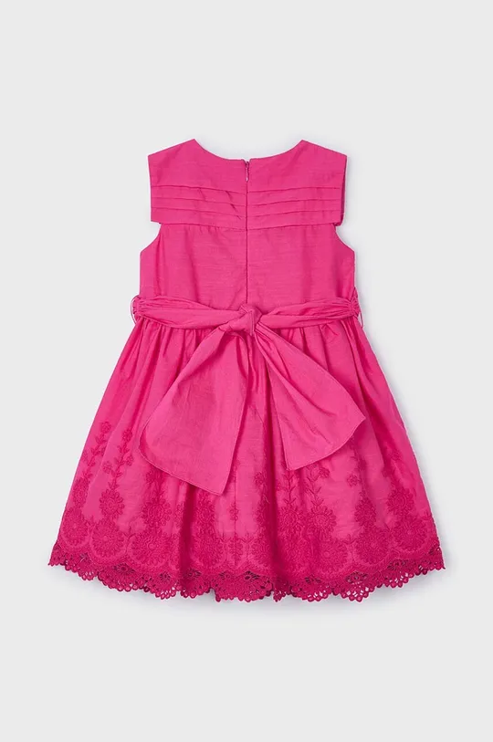 Дитяча бавовняна сукня Mayoral рожевий