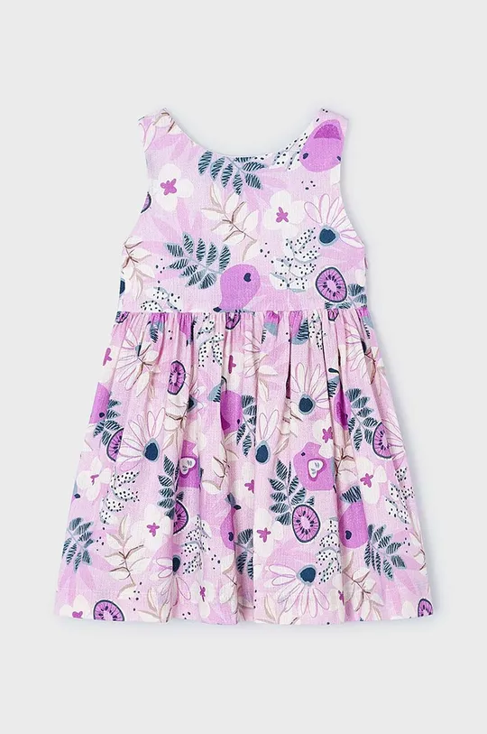 Mayoral sukienka bawełniana dziecięca fioletowy