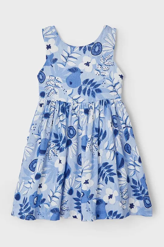 голубой Хлопковое детское платье Mayoral Для девочек