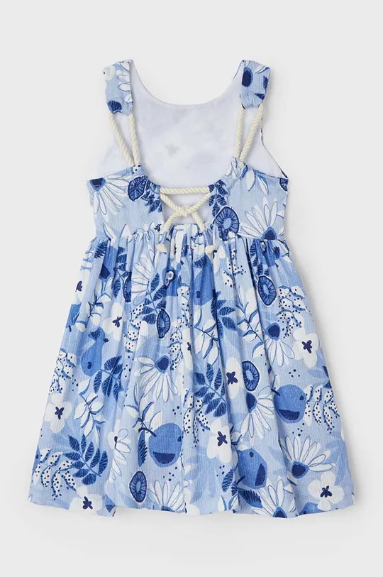 Dievčenské bavlnené šaty Mayoral modrá