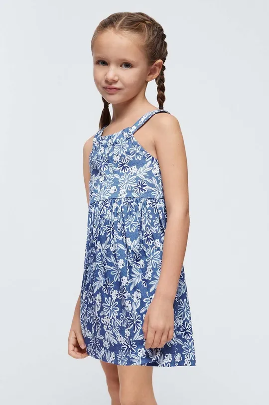mornarsko plava Dječja pamučna haljina Mayoral Za djevojčice