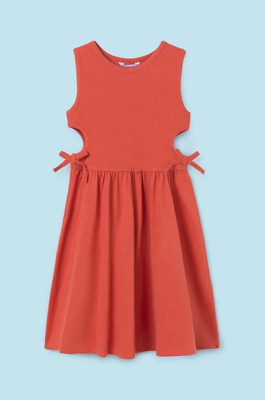Παιδικό φόρεμα Mayoral πορτοκαλί