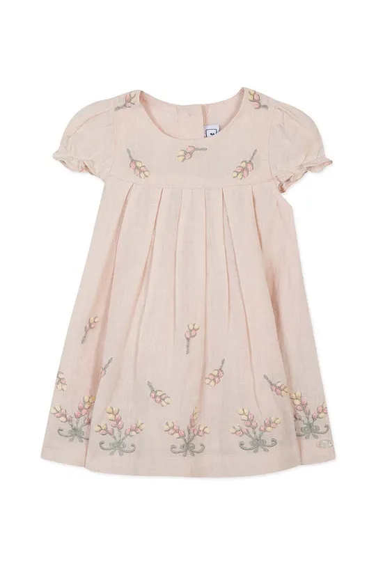 Детское льняное платье Tartine et Chocolat розовый