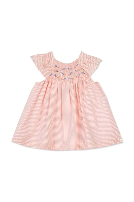 Παιδικό βαμβακερό φόρεμα Tartine et Chocolat ροζ