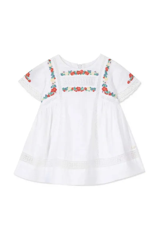 Dječja pamučna haljina Tartine et Chocolat bijela