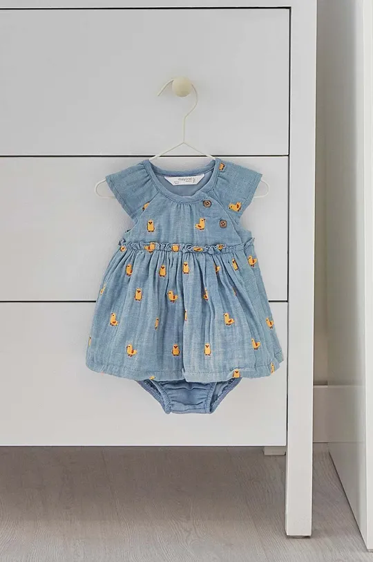 blu Mayoral Newborn vestito in cotone neonata Ragazze