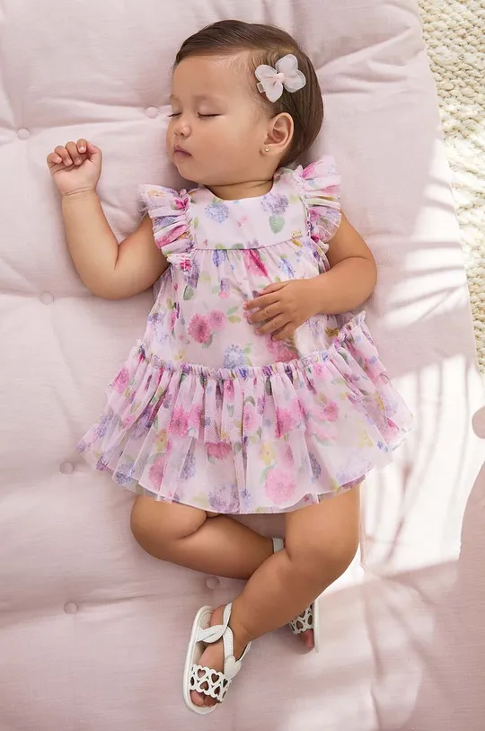rosa Mayoral Newborn vestito neonato Ragazze