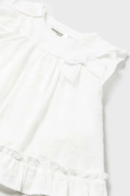 Φόρεμα μωρού Mayoral Newborn Κύριο υλικό: 85% Βαμβάκι, 15% Πολυεστέρας Φόδρα: 100% Βαμβάκι