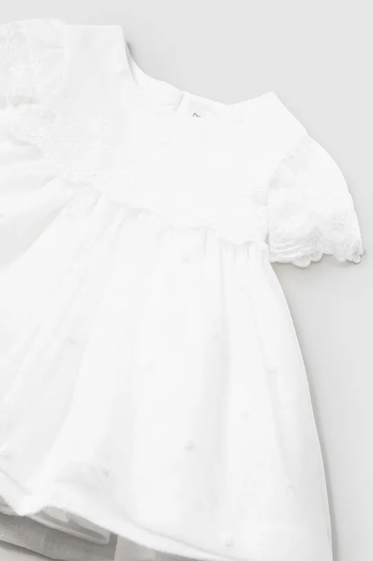 Φόρεμα μωρού Mayoral Newborn Υλικό 1: 37% Πολυεστέρας, 33% Βαμβάκι, 30% Πολυαμίδη Υλικό 2: 85% Βαμβάκι, 15% Πολυαμίδη