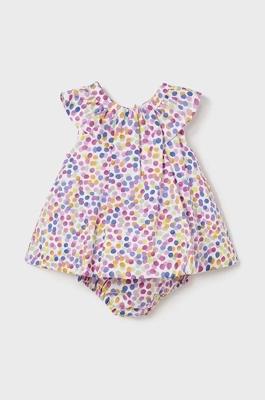 multicolor Mayoral Newborn sukienka bawełniana niemowlęca Dziewczęcy