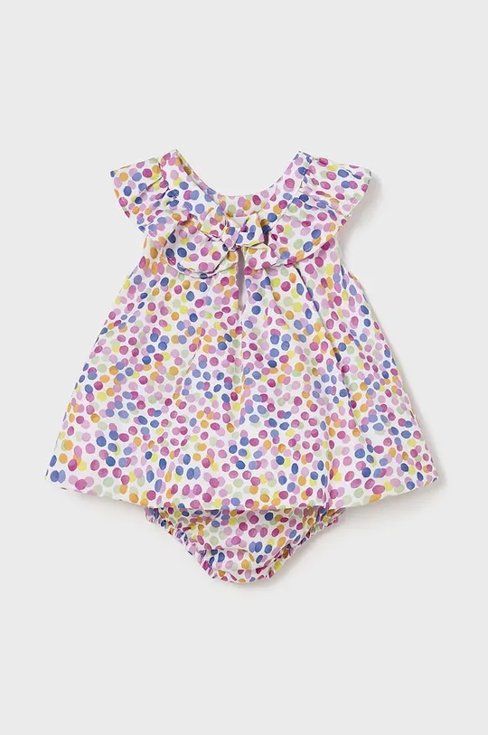 Mayoral Newborn sukienka bawełniana niemowlęca multicolor