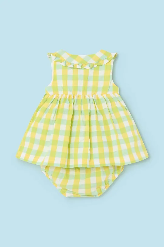 Detské bavlnené šaty Mayoral Newborn žltá