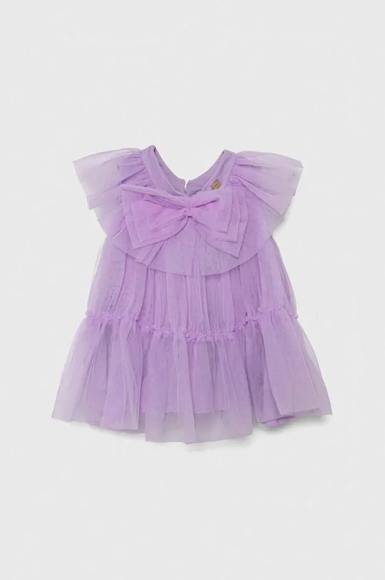 fioletowy Pinko Up sukienka dziecięca Dziewczęcy