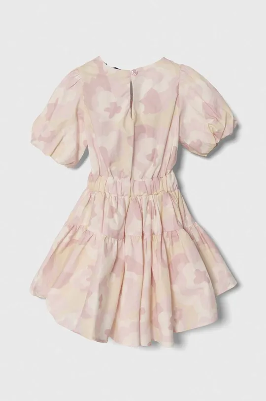 Dievčenské bavlnené šaty Pinko Up béžová