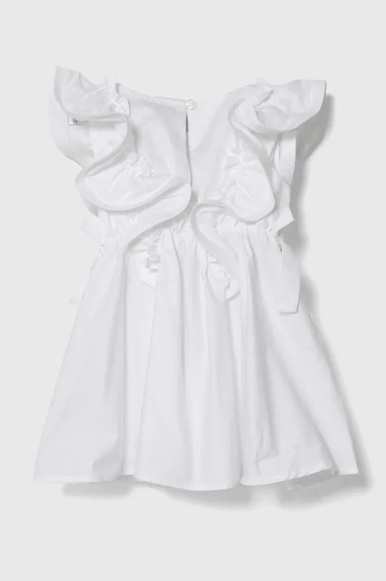 Pinko Up sukienka bawełniana dziecięca biały