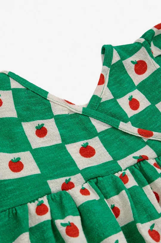 πράσινο Παιδικό βαμβακερό φόρεμα Bobo Choses