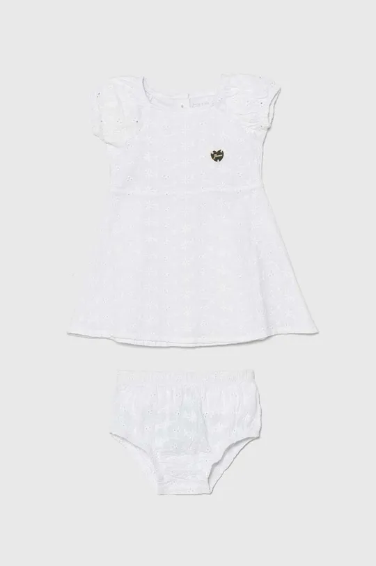 bianco Guess vestito in cotone neonata Ragazze