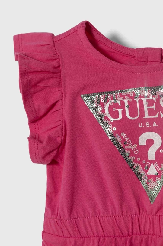 Haljina za bebe Guess 95% Pamuk, 5% Elastan