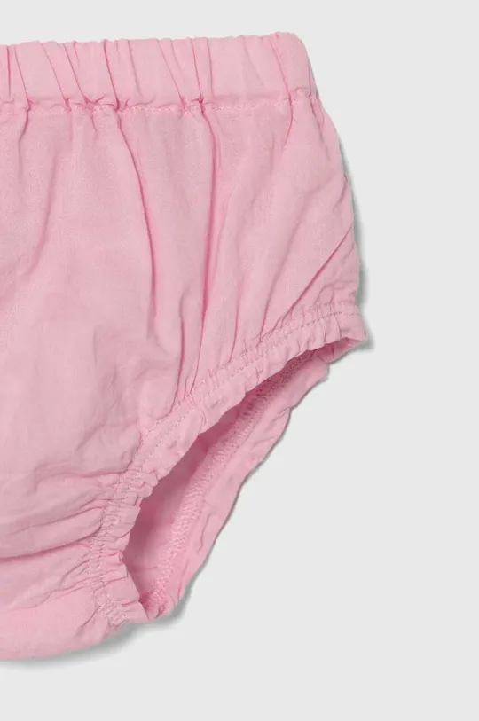 rózsaszín Guess baba pamut ruha