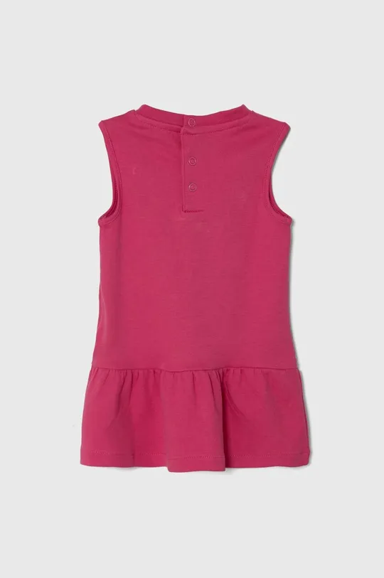 rosa Guess vestito in cotone neonata