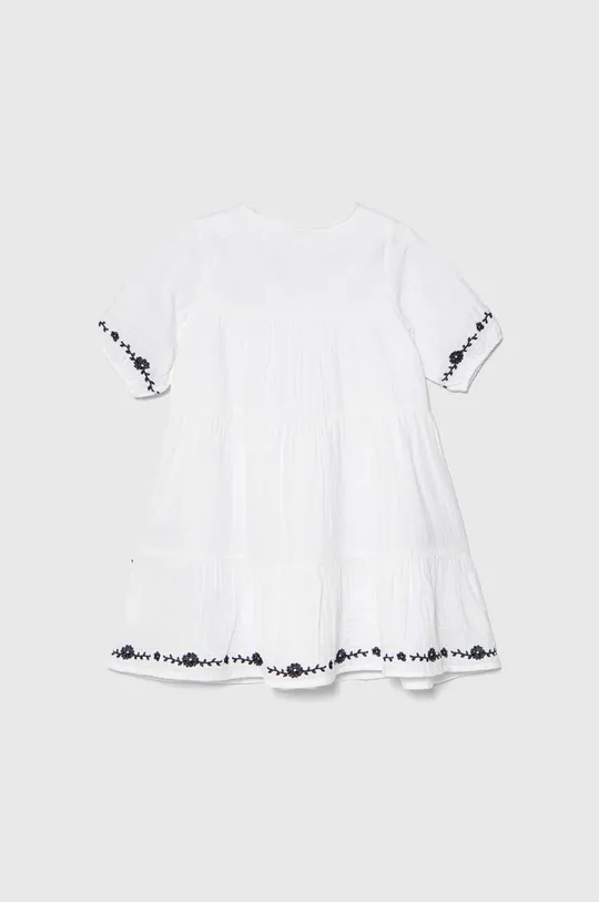 Dječja pamučna haljina Guess bijela
