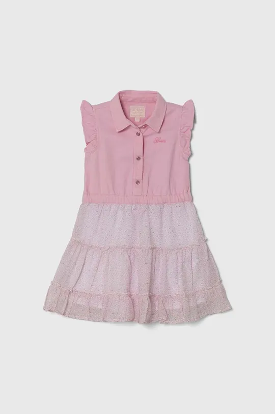 roza Dječja haljina Guess Za djevojčice