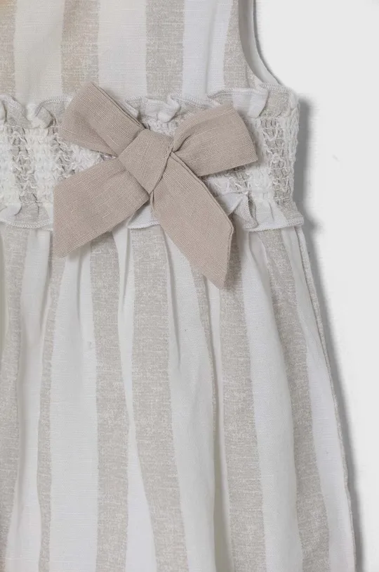 Φόρεμα με μείγμα από λινό για παιδιά Guess Κύριο υλικό: 51% Βαμβάκι, 49% Λινάρι Φόδρα: 100% Βαμβάκι