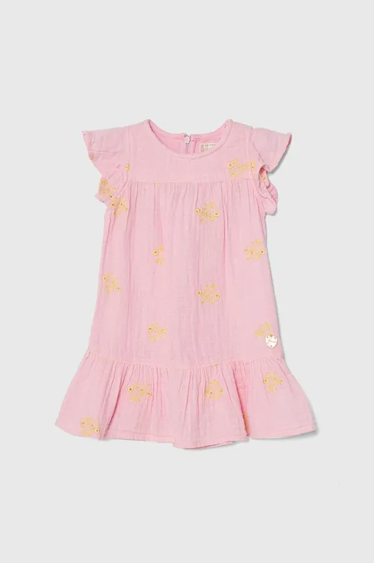 розовый Хлопковое детское платье Guess Для девочек