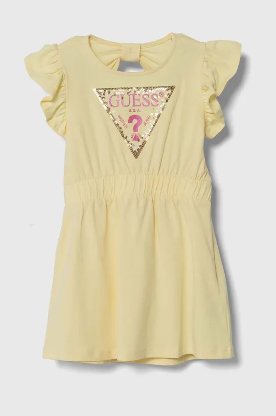 zlatna Dječja haljina Guess Za djevojčice