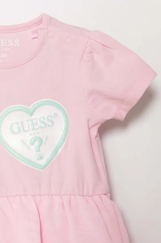 Šaty pre bábätká Guess 1. látka: 95 % Bavlna, 5 % Elastan