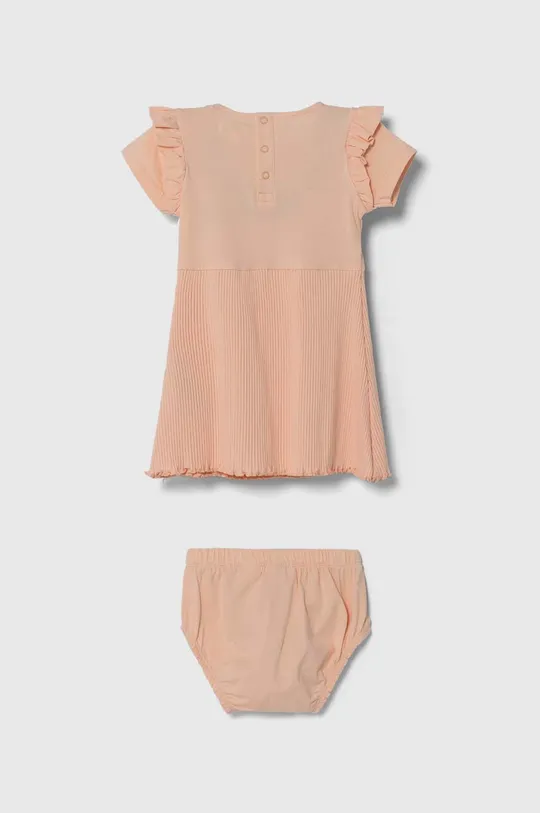 Obleka za dojenčka Guess oranžna
