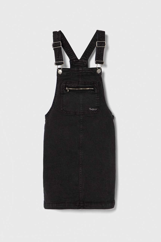 fekete Pepe Jeans gyerek farmerruha PINAFORE JR Lány