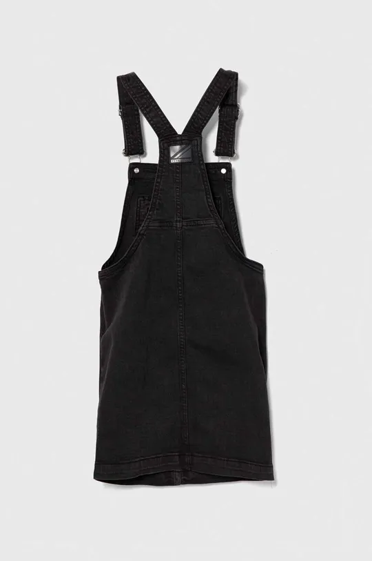 Dievčenské rifľové šaty Pepe Jeans PINAFORE JR čierna