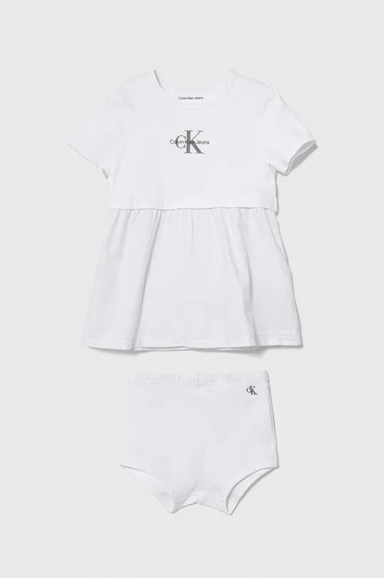 λευκό Φόρεμα μωρού Calvin Klein Jeans Για κορίτσια