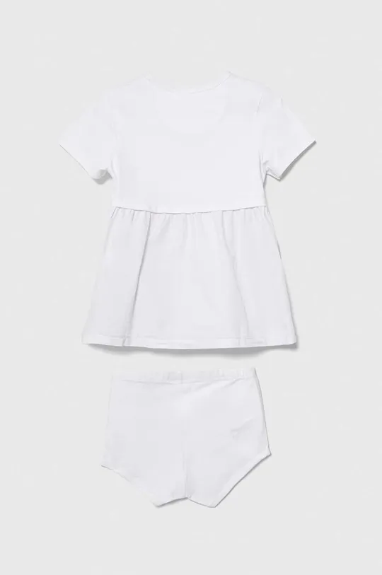 Φόρεμα μωρού Calvin Klein Jeans λευκό