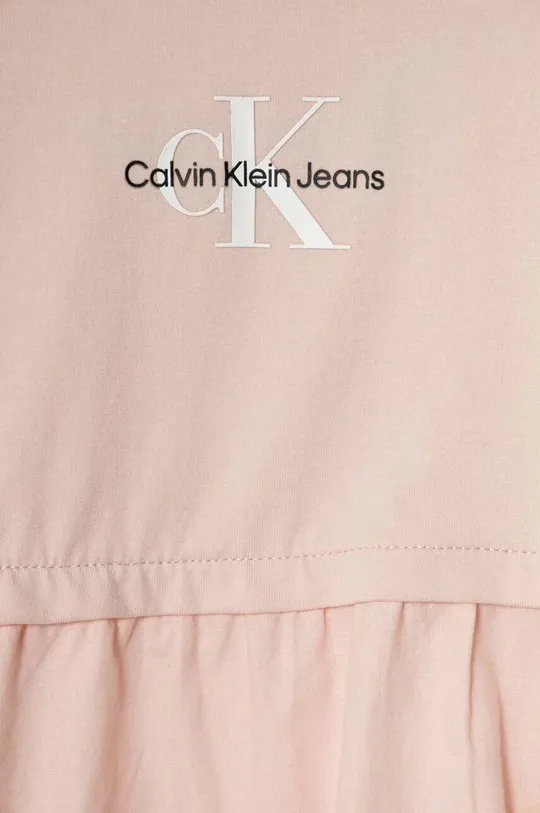 Šaty pre bábätká Calvin Klein Jeans 1. látka: 100 % Bavlna 2. látka: 93 % Bavlna, 7 % Elastan