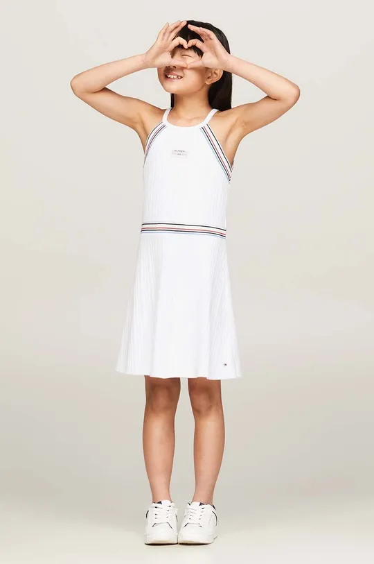 белый Детское платье Tommy Hilfiger Для девочек